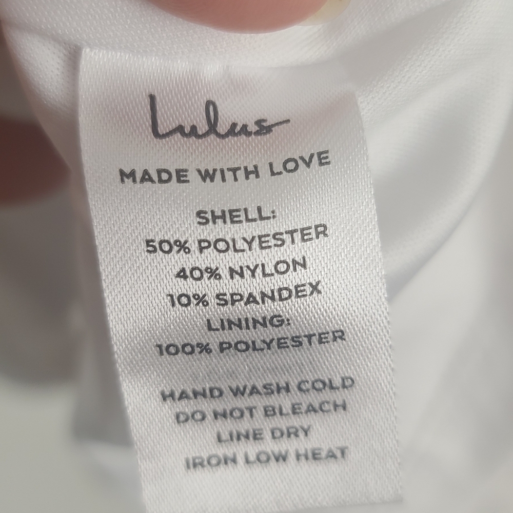 Lulu's White Lace Spaghetti-Strap Fit-and-Flare Dress - Picture 9 of 9